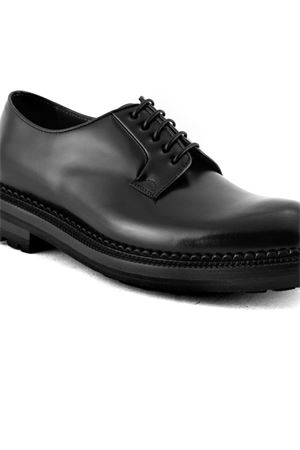 Stringata Derby in pelle spazzolata nera GREEN GEORGE | 2010NERO